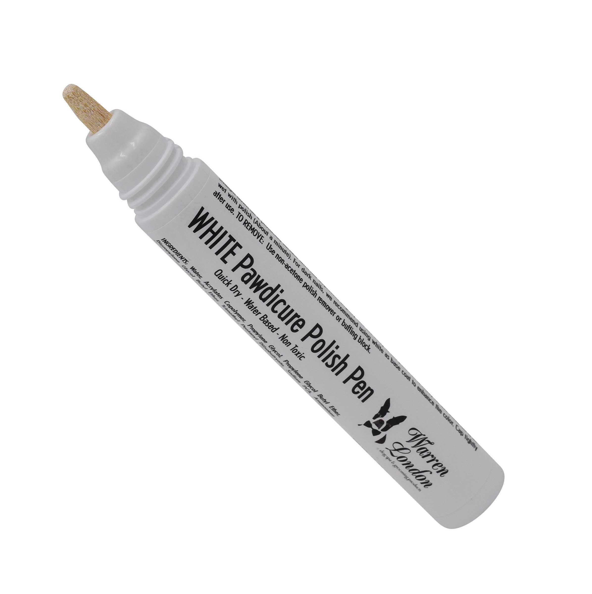 Warren London Dog Products - Pawdicure Nail Polish Pen - Quick Dry - 13 Colors: White